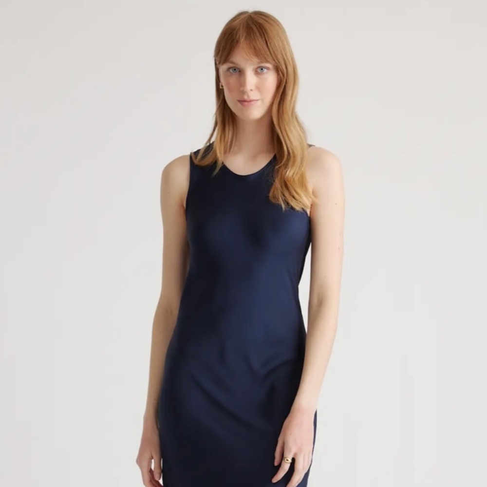 NWT Quince Washable Stretch Silk Dress